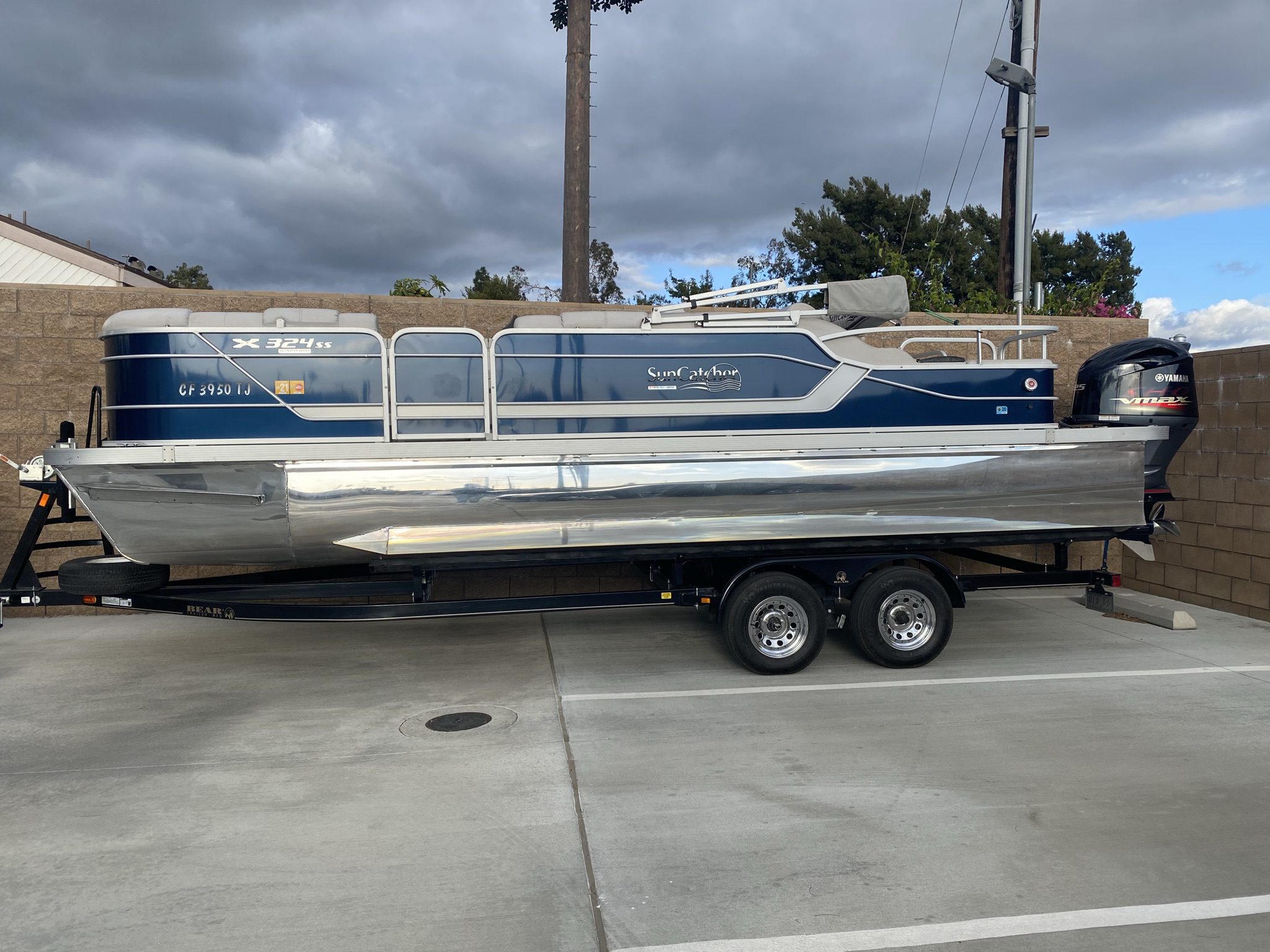 2018 Yamaha G3 Suncatcher X324 SS Tritoon Str8Up Toy Trader