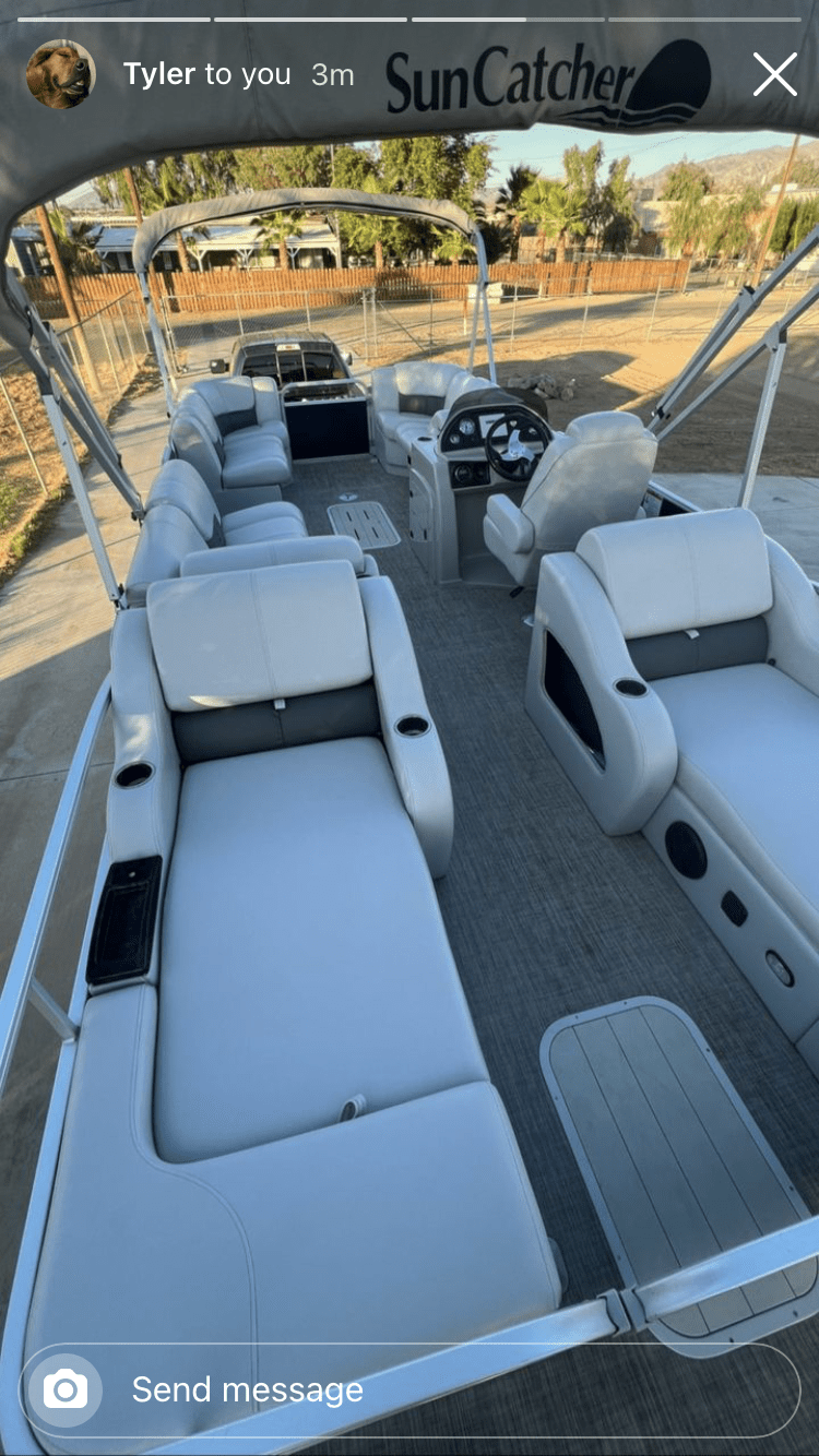 2018 Yamaha G3 Suncatcher X324 SS Tritoon Str8Up Toy Trader