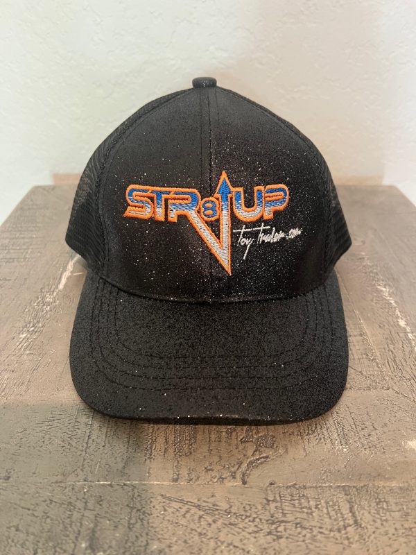Women’s Sparkle Ponytail Hat Orange