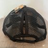 Women’s Sparkle Ponytail Hat Orange - Image 2