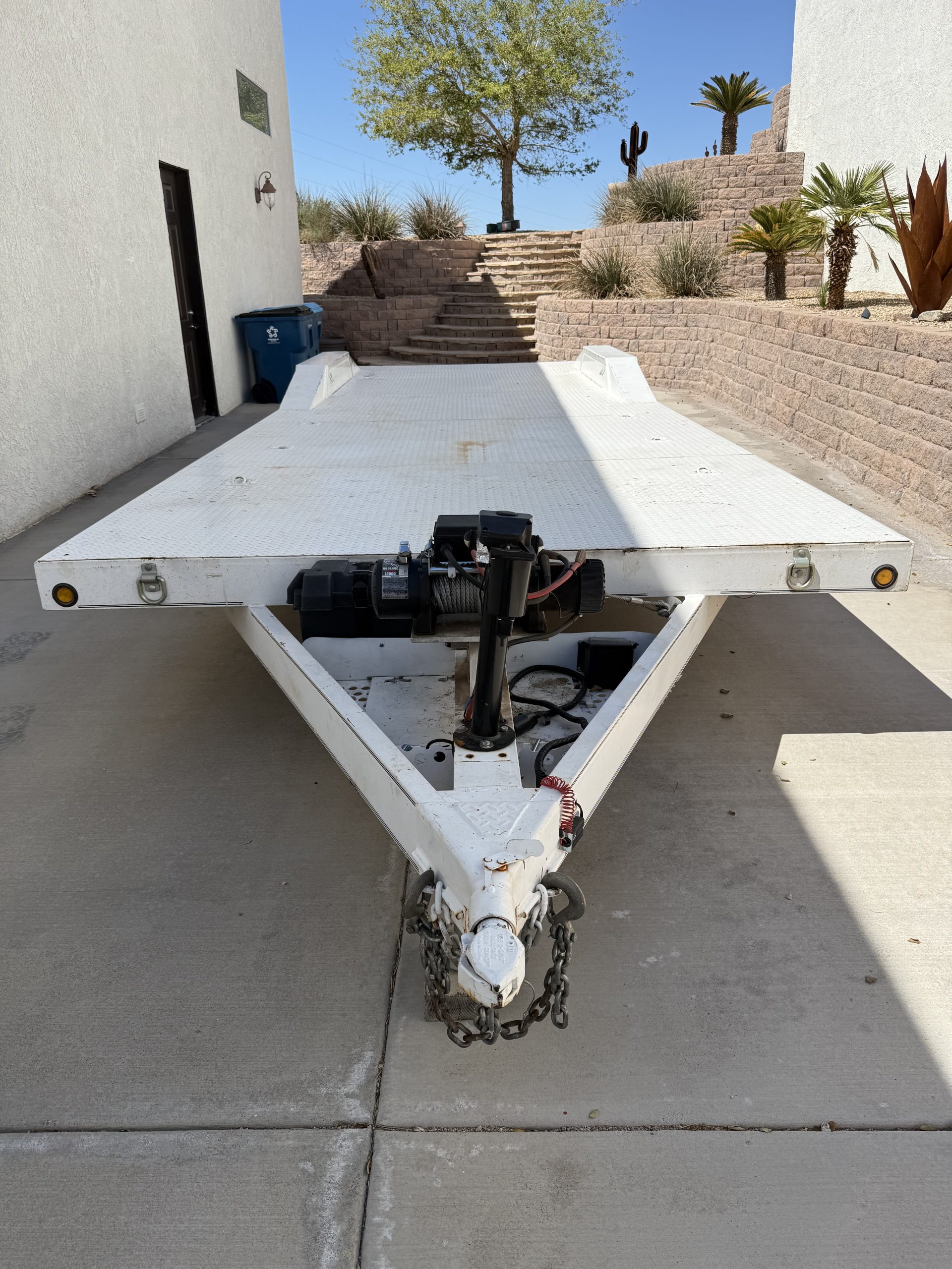 Flat Bed Car Hauler Dovetail Drive Over Fenders