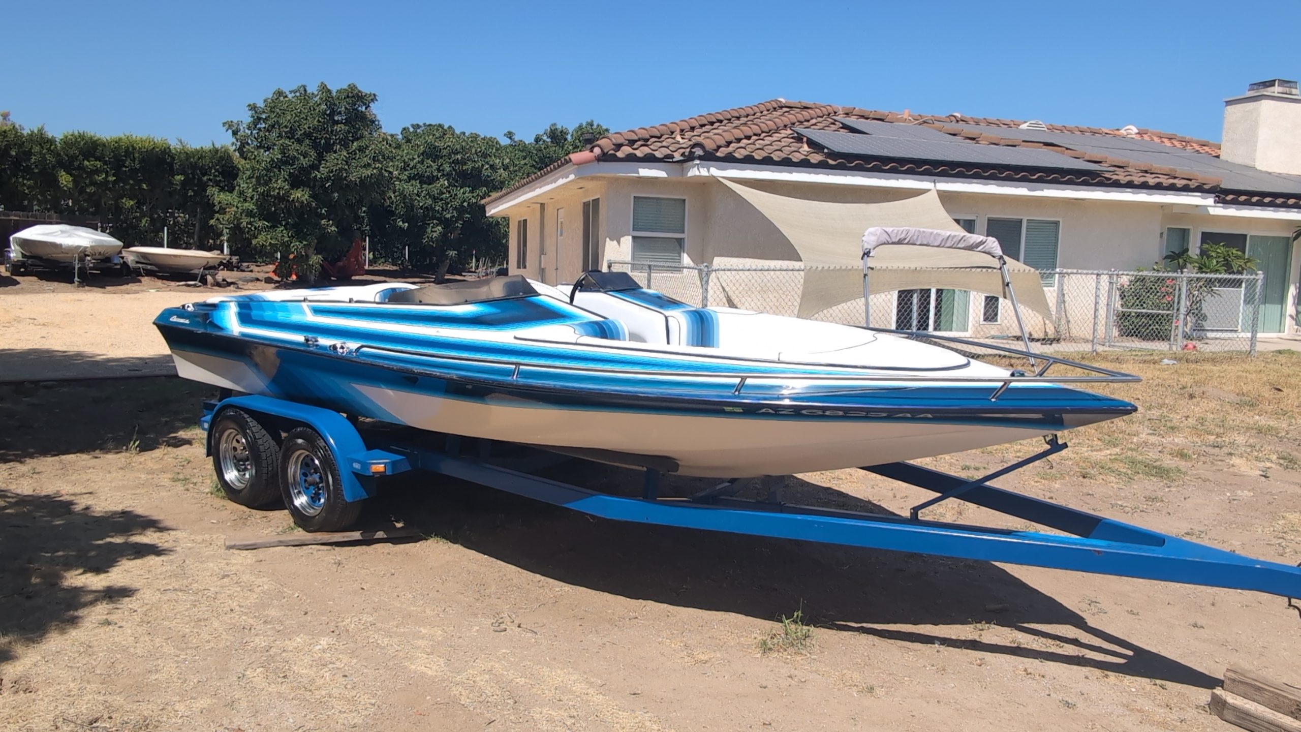 1985 Carrera Elite 20.5 Open Bow Jet Boat — 454 Big Block — New Interior! *